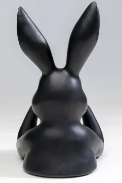 KARE Design Koriste-Esineet*Sweet Rabbit Jänis, Pupu Koriste-esine Musta 31cm