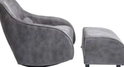 KARE Design Nojatuolit*Swing Ritmo Vintage Keinutuoli, Harmaa
