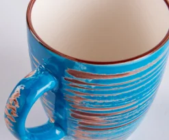 KARE Design Kulhot*Swirl Blue Muki, Sininen