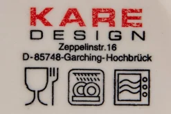 KARE Design Lautaset*Swirl Blue Syvä Lautanen, Sininen Ø21cm