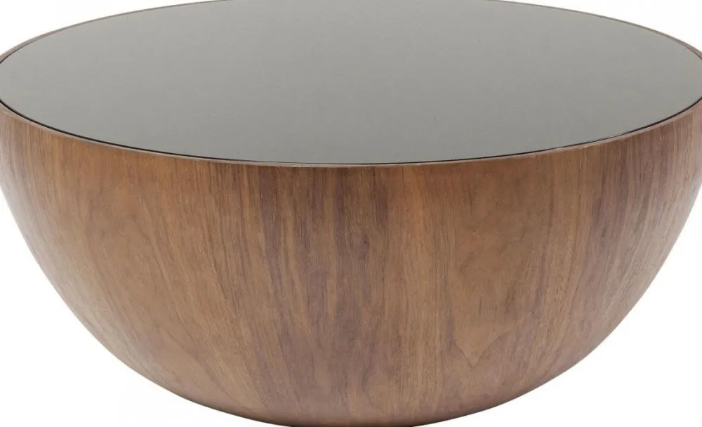 KARE Design Sohvapöydät*Tear Drops Sohvapöytä, Pähkinä Ø80cm