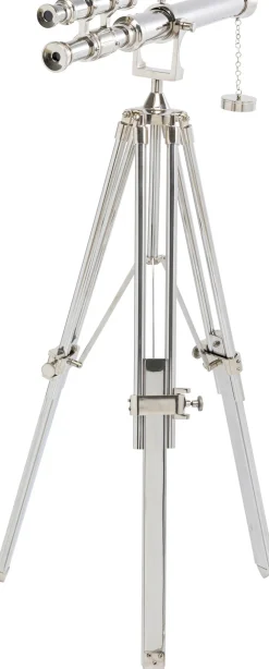 KARE Design Jalalliset Koriste-Esineet*Telescope Kaukoputki Koriste-esine Hopea 125cm