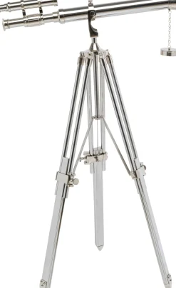 KARE Design Jalalliset Koriste-Esineet*Telescope Kaukoputki Koriste-esine Hopea 125cm