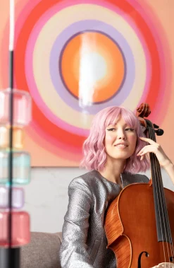 KARE Design Taulut|Olohuone*Tendency Circle Pink Canvas Taulu 120x120cm