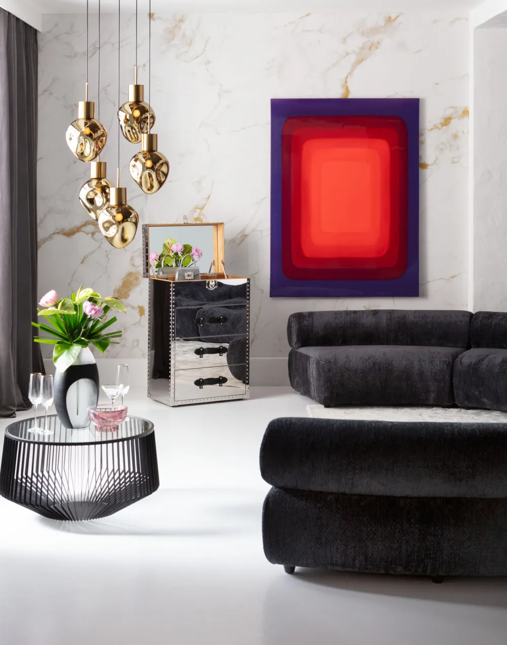 KARE Design Olohuone*Tendency Red Canvas Taulu 120x160cm