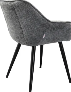 KARE Design Tuolit*Thelma Melange Grey Tuoli Käsinojilla Harmaa