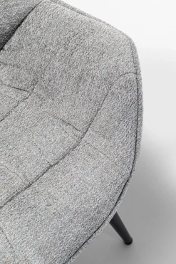 KARE Design Tuolit*Thelma Melange Grey Tuoli Käsinojilla Harmaa
