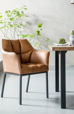 KARE Design Tuolit*Thinktank Tuoli Käsinojilla, Ruskea