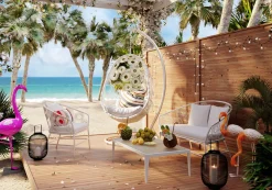 KARE Design Sohvapöydät|Olohuone*Tiki Sohvapöytä, Valkoinen