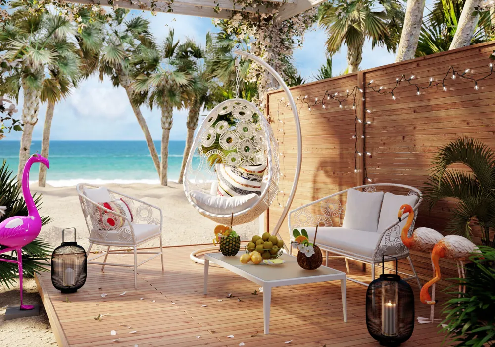 KARE Design Sohvapöydät|Olohuone*Tiki Sohvapöytä, Valkoinen