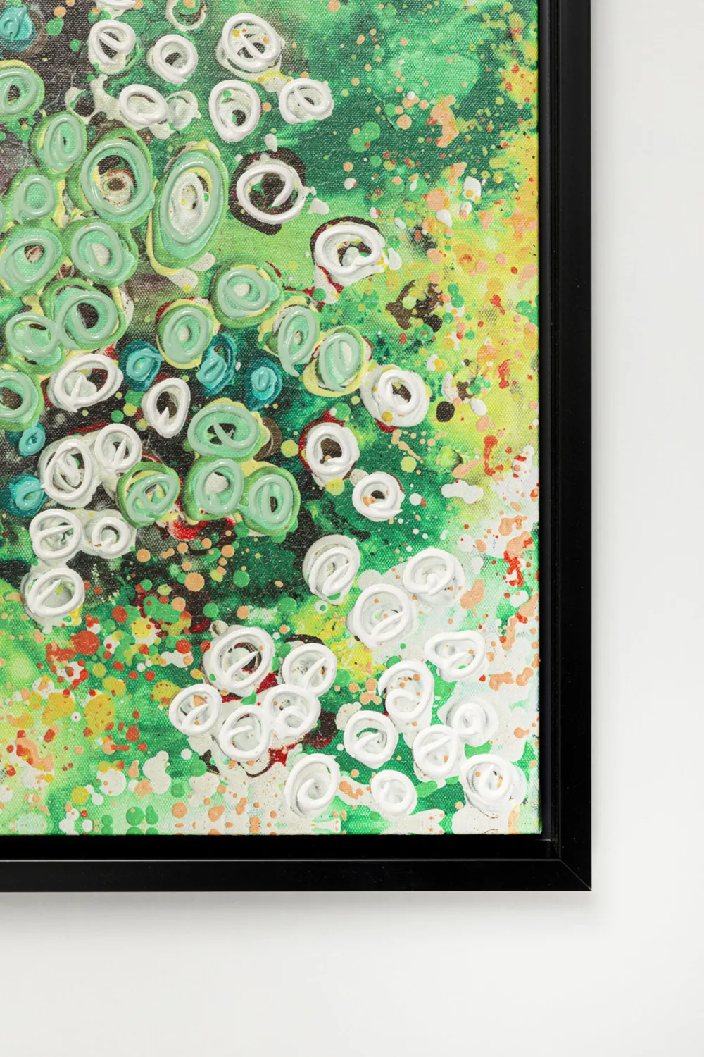 KARE Design Taulut|Olohuone*Top View Green Kehystetty Taulu 100x100cm