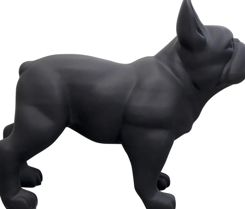 KARE Design Jalalliset Koriste-Esineet*Toto Teen Koira Patsas, Figuuri, Matta Musta 90cm