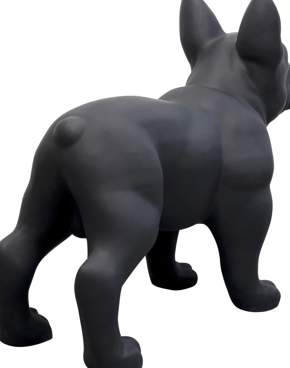 KARE Design Jalalliset Koriste-Esineet*Toto Teen Koira Patsas, Figuuri, Matta Musta 90cm