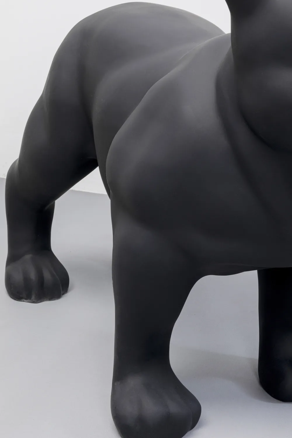 KARE Design Jalalliset Koriste-Esineet*Toto Teen Koira Patsas, Figuuri, Matta Musta 90cm