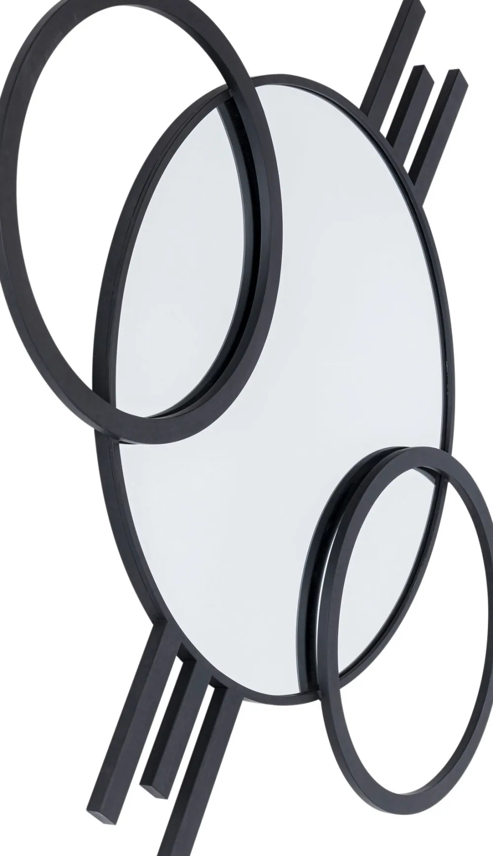 KARE Design Peilit*Triple Circle Seinäpeili, Musta 124x119cm