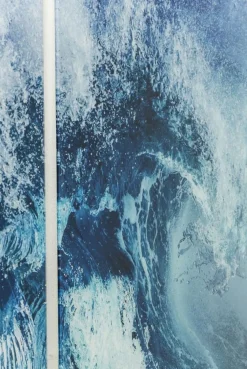 KARE Design Taulut*Triptychon Wave Aallot Lasitaulu (3/osaa)