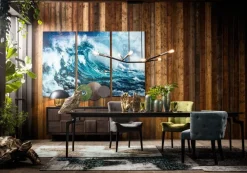 KARE Design Taulut*Triptychon Wave Aallot Lasitaulu (3/osaa)