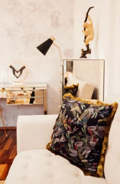 KARE Design Sisustustyynyt|Olohuone*Tropical Garden Fringe Tyyny 45x45cm