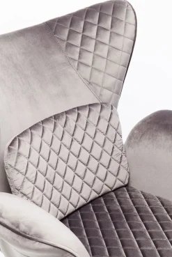 KARE Design Nojatuolit*Tudor Nojatuoli, Samettia, Hopeanharmaa