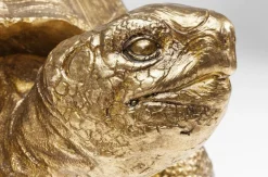 KARE Design Jalalliset Koriste-Esineet*Turtle Gold Medium Kilpikonna, Koriste-esine, Kulta 40cm