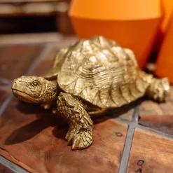 KARE Design Koriste-Esineet*Turtle Small Kilpikonna Koriste-esine, Kulta