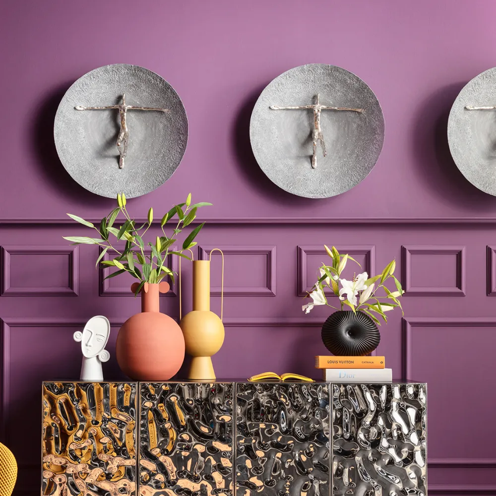 KARE Design Seinäkoristeet*Umano Silver Seinäkoriste Hopea Ø60cm