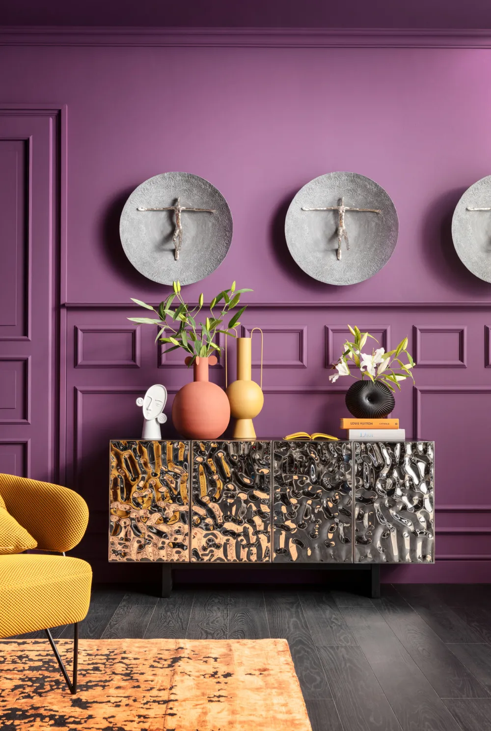 KARE Design Seinäkoristeet*Umano Silver Seinäkoriste Hopea Ø60cm