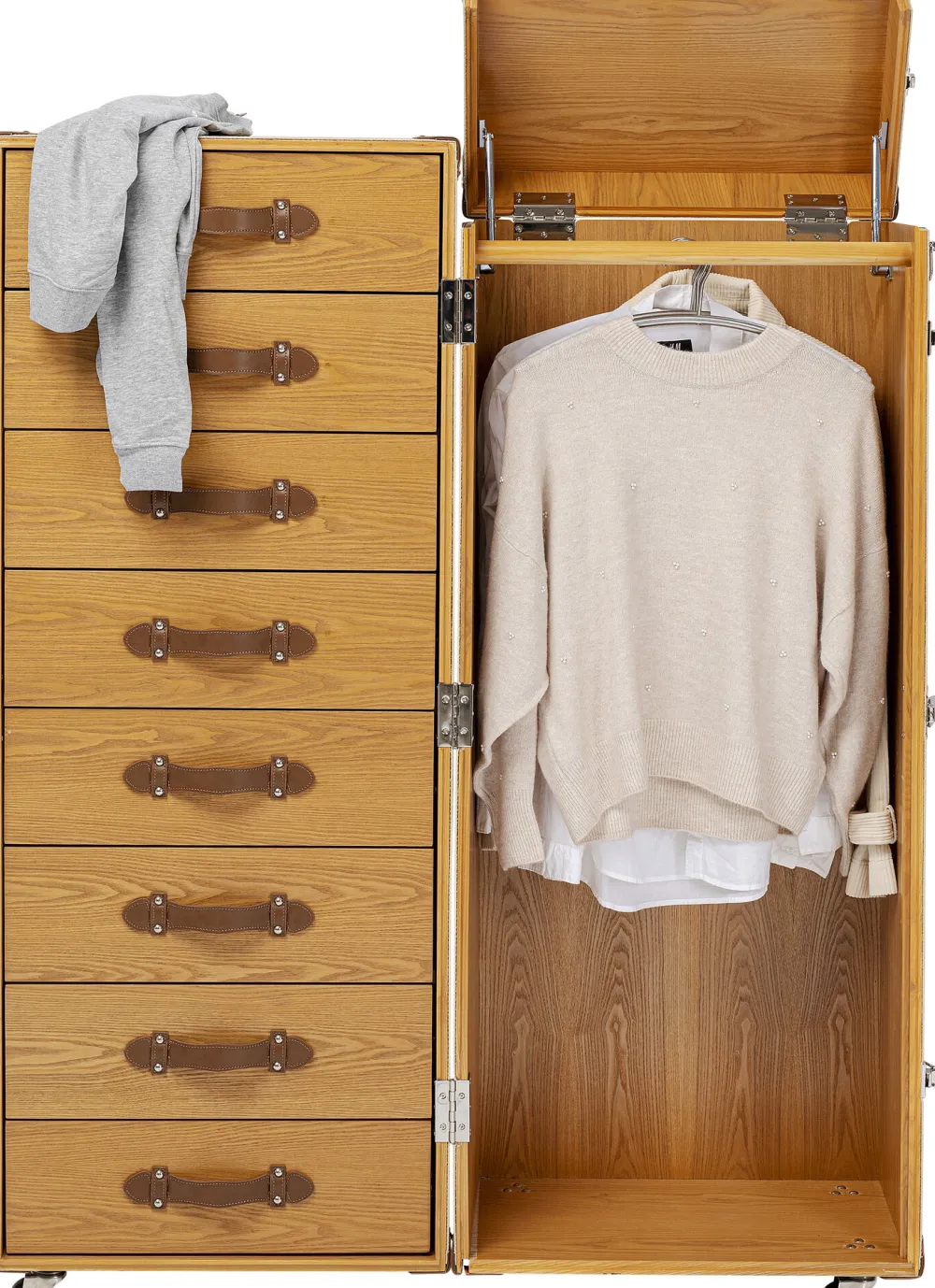 KARE Design Kaapit*Venezia Iso Matkalaukku Vaatekaappi, Kermanvärinen