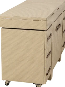 KARE Design Konsolipöydät Ja Sivupöydät*Venezia Meikkipöytä, Pöytä Peilillä Sekä Säilytystilalla, Tuoli, Kermanvärinen