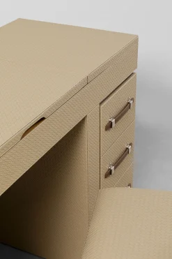 KARE Design Konsolipöydät Ja Sivupöydät*Venezia Meikkipöytä, Pöytä Peilillä Sekä Säilytystilalla, Tuoli, Kermanvärinen