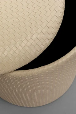 KARE Design Rahit Ja Jakkarat*Venezia Palli, Rahi Säilytyslokerolla, Kermanvärinen Ø40cm