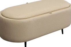 KARE Design Penkit*Venezia Penkki Säilytyslokerolla, Kermanvärinen 100cm