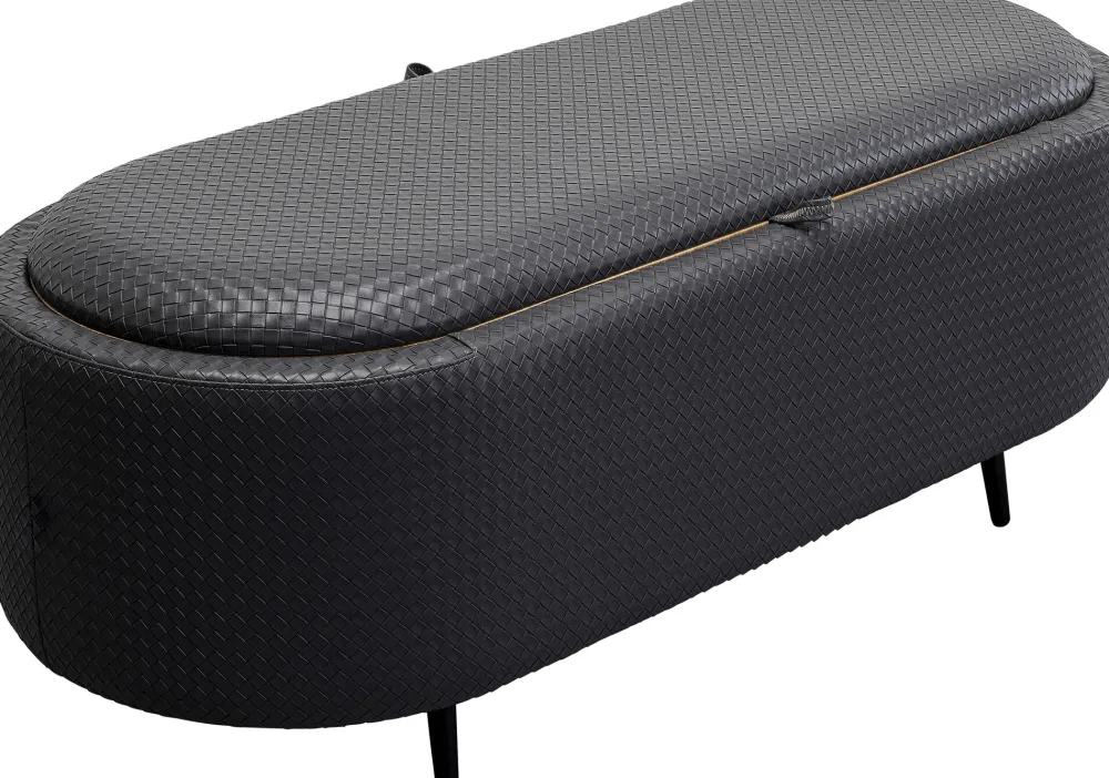 KARE Design Penkit*Venezia Penkki Säilytyslokerolla, Musta 100cm