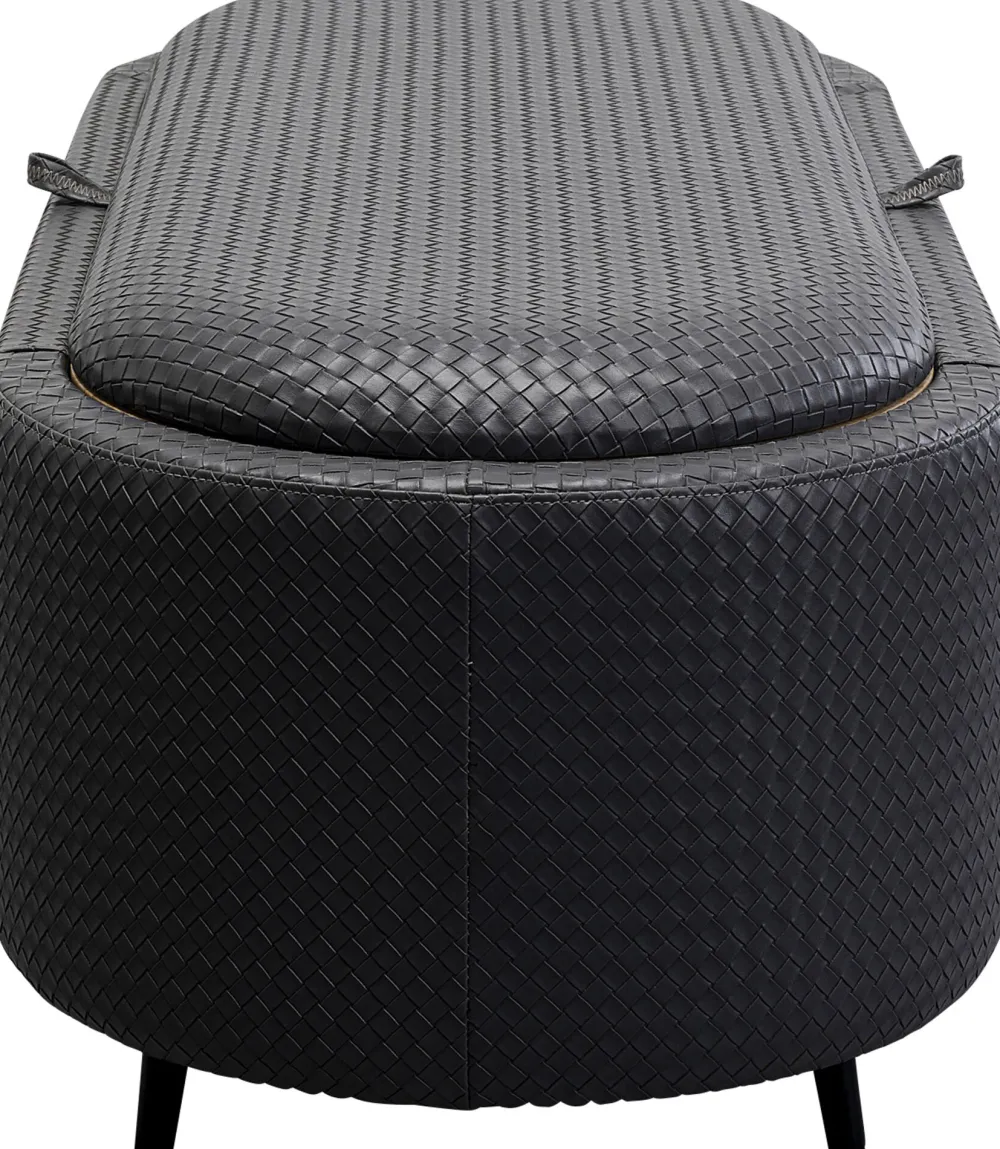 KARE Design Penkit*Venezia Penkki Säilytyslokerolla, Musta 100cm