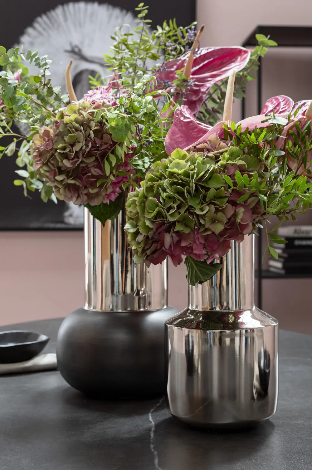 KARE Design Maljakot*Vesuv Maljakko, Musta 42cm