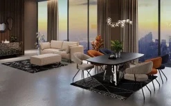 KARE Design Sohvat|Olohuone*Victor Sohva, 3-istuttava, Beige 233cm