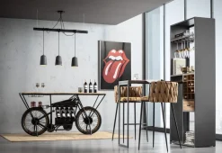 KARE Design Baarit*Vinoteca Baarikaappi Pöytätasolla 80x201cm