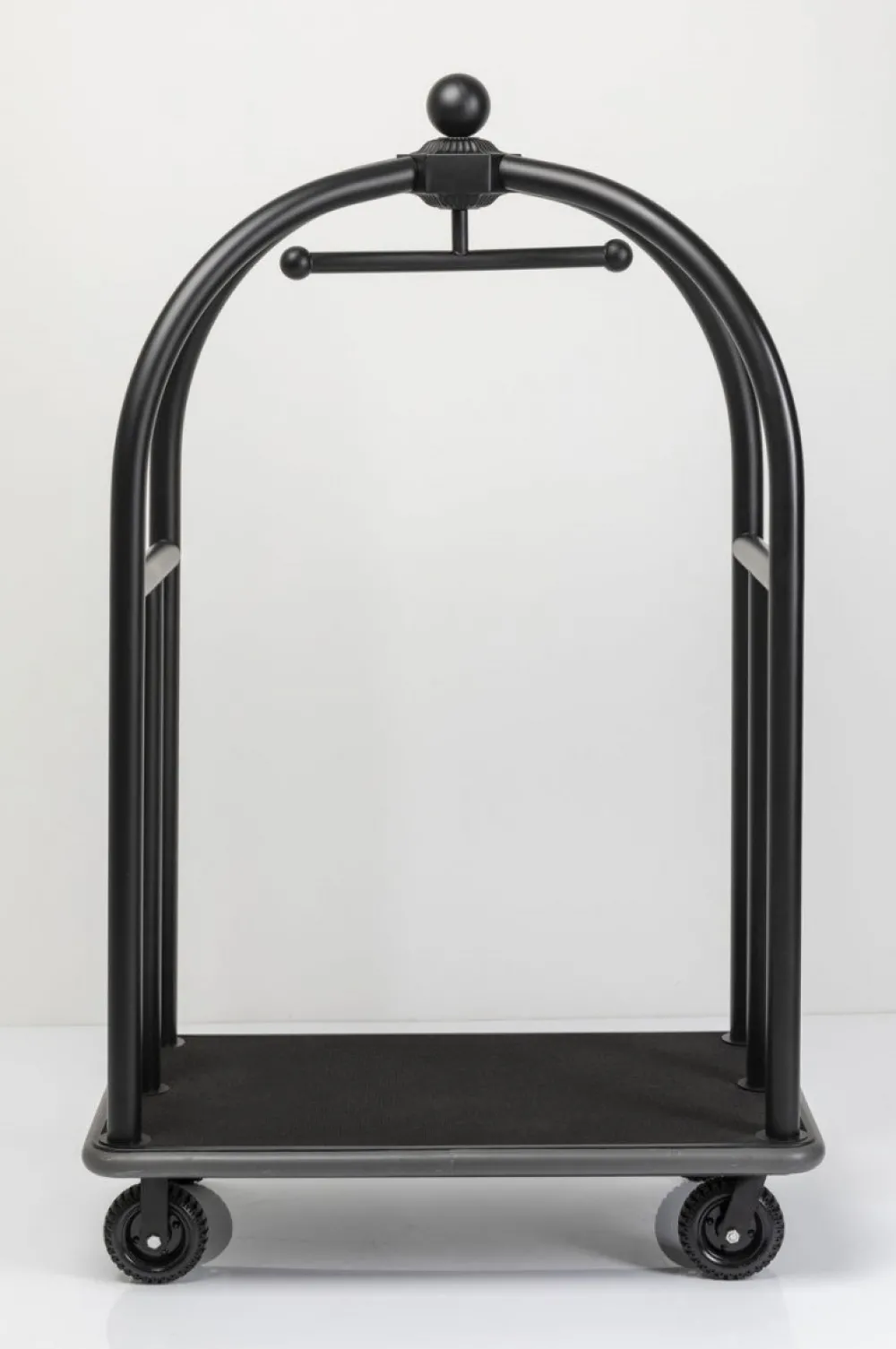 KARE Design Jalalliset Vaatenaulakot*VIP Baggage Trolley Vegas Matkalaukkuvaunu, Matta Musta