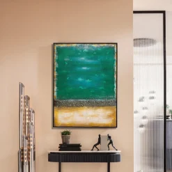 KARE Design Taulut*Vista Canvastaulu Vihreä 90x120 Cm