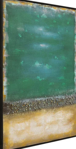 KARE Design Taulut*Vista Canvastaulu Vihreä 90x120 Cm