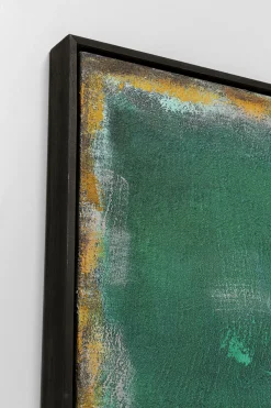 KARE Design Taulut*Vista Canvastaulu Vihreä 90x120 Cm