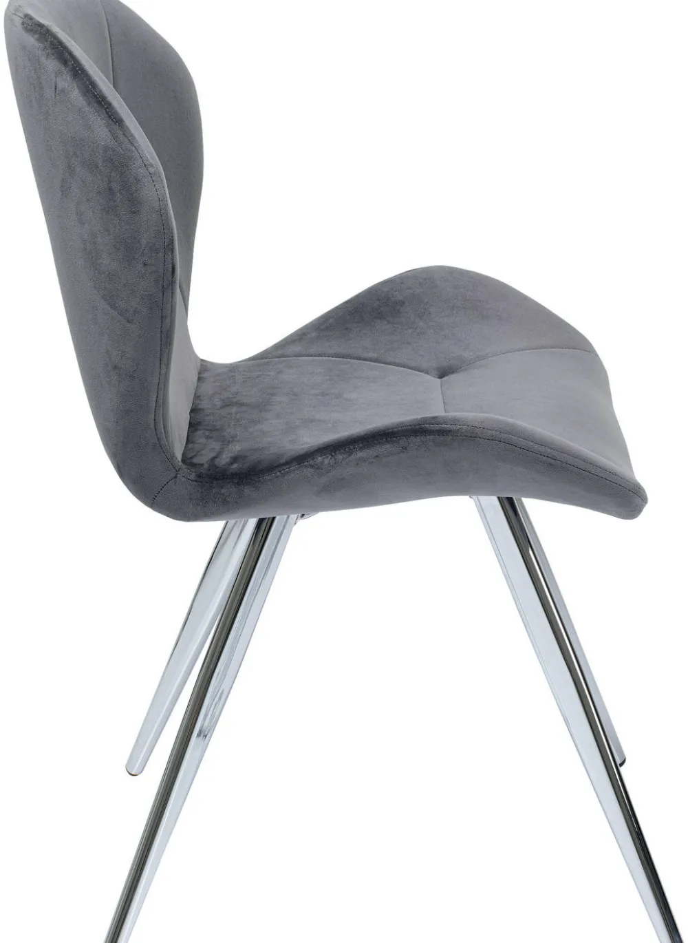 KARE Design Tuolit*Viva Tuoli, Harmaa, Kromi