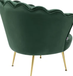 KARE Design Nojatuolit*Water Lily Nojatuoli, Kulta, Tummanvihreä