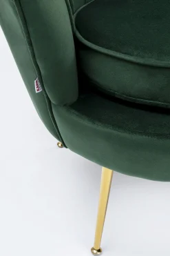 KARE Design Nojatuolit*Water Lily Nojatuoli, Kulta, Tummanvihreä