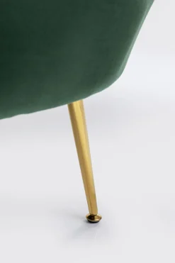 KARE Design Nojatuolit*Water Lily Nojatuoli, Kulta, Tummanvihreä