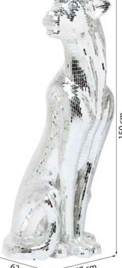 KARE Design Jalalliset Koriste-Esineet*Welcome Panther Pantteri Koriste-esine, Patsas - Mosaiikki, Vasen, XL