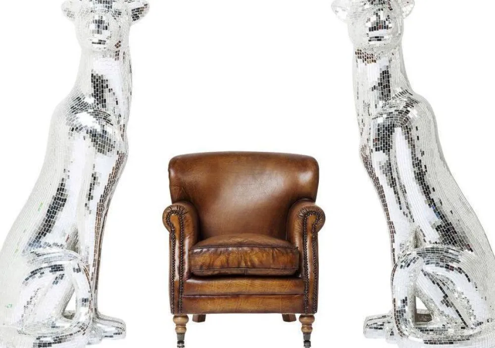 KARE Design Jalalliset Koriste-Esineet*Welcome Panther Pantteri Koriste-esine, Patsas - Mosaiikki, Vasen, XL