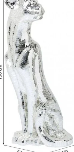 KARE Design Jalalliset Koriste-Esineet*Welcome Panther Pantteri Koriste-esine, Patsas - Mosaiikki, Oikea, XL 150cm