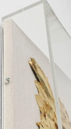 KARE Design Seinäkoristeet*Wings Siivet Seinäkoriste - Kulta, Valkoinen 120x120cm