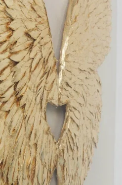 KARE Design Seinäkoristeet*Wings Siivet Seinäkoriste - Kulta, Valkoinen 120x120cm